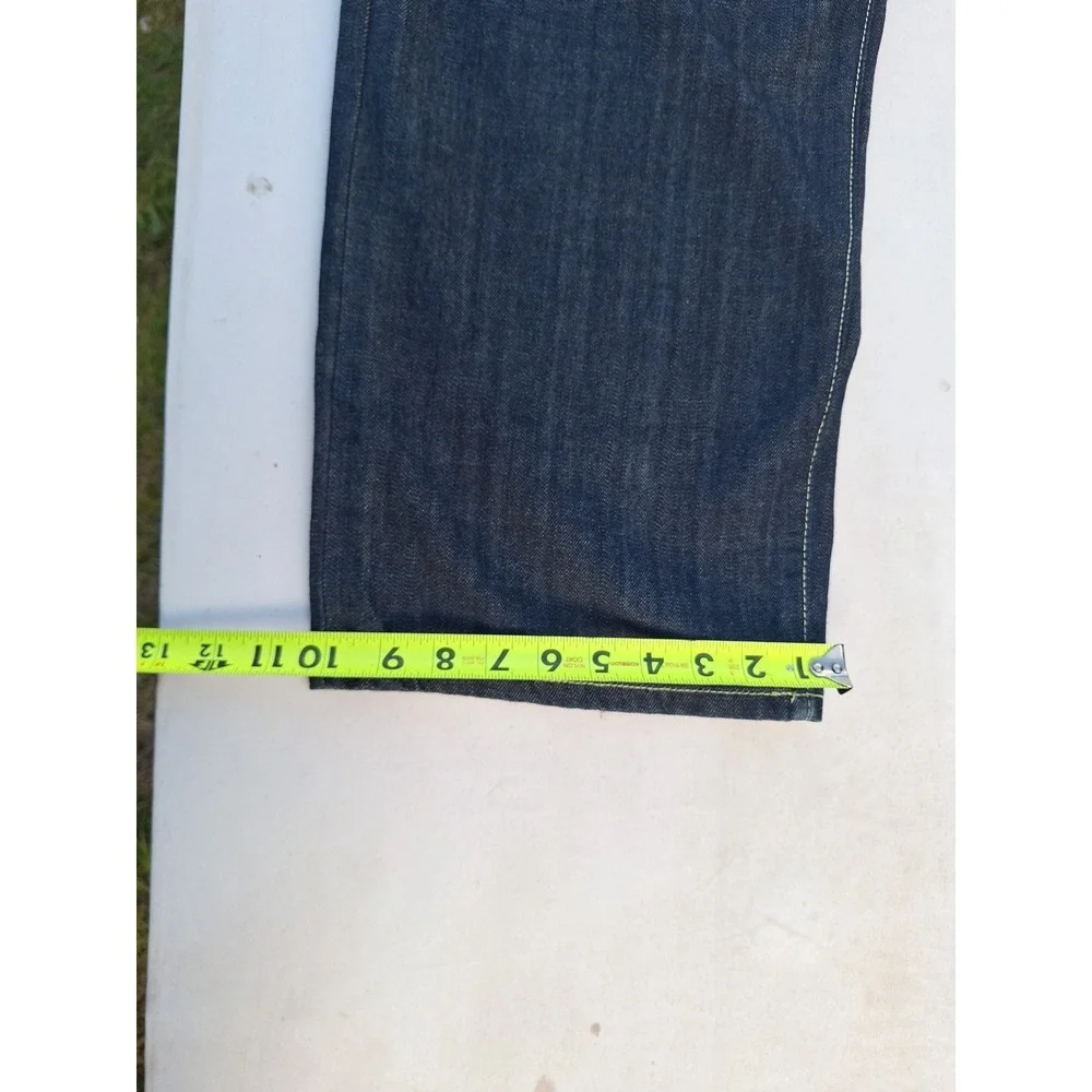 Vintage Y2k Sean John Baggy Jeans Mens 36x32 Embroidered Pocket Wide Leg Skater